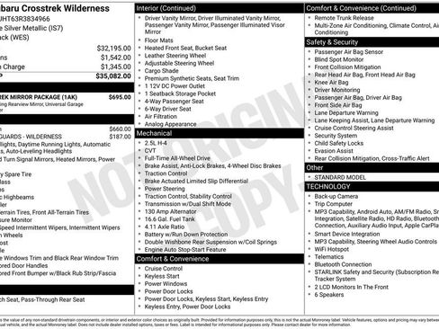 Certified 2024 Subaru Crosstrek 2.5i Wilderness w/ Crosstrek Mirror Package AWD/4WD image 27