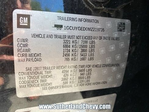 Used 2021 Chevrolet Silverado 1500 LTZ w/ LTZ Premium Package AWD/4WD image 58