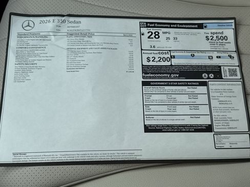 New 2026 Mercedes-Benz E 350 Sedan image 32