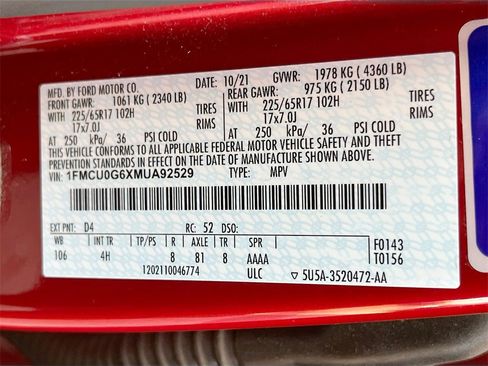 Used 2021 Ford Escape SE w/ Convenience Package image 30