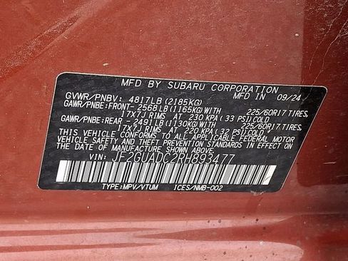 Used 2024 Subaru Crosstrek 2.0i Premium w/ Crosstrek Mirror Package image 28