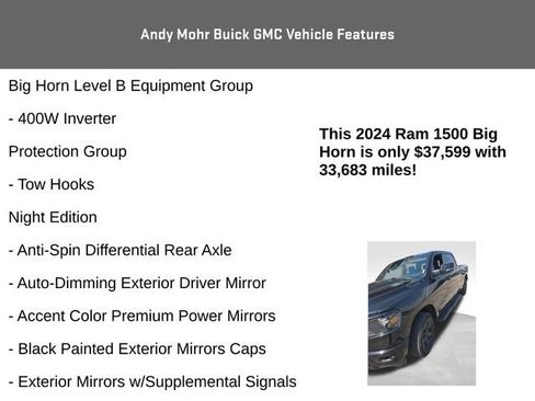 Used 2024 RAM 1500 Big Horn AWD/4WD image 15