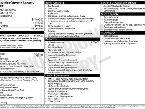 Used 2014 Chevrolet Corvette Stingray Coupe w/ 2LT Preferred Equipment Group image 9