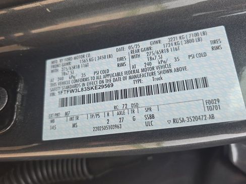 Used 2025 Ford F150 XLT w/ Equipment Group 301A Standard AWD/4WD image 34