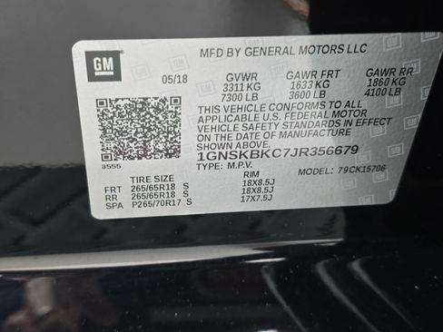 Used 2018 Chevrolet Tahoe LT w/ Luxury Package image 37