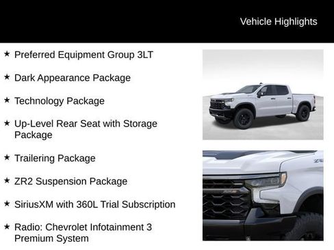 New 2026 Chevrolet Silverado 1500 ZR2 w/ Dark Appearance Package AWD/4WD image 17