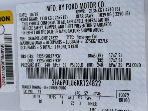 Used 2019 Ford Fusion SE FWD image 38