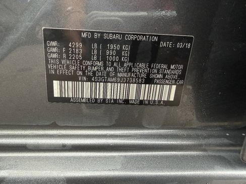 Used 2018 Subaru Impreza 2.0i Sport AWD/4WD image 7