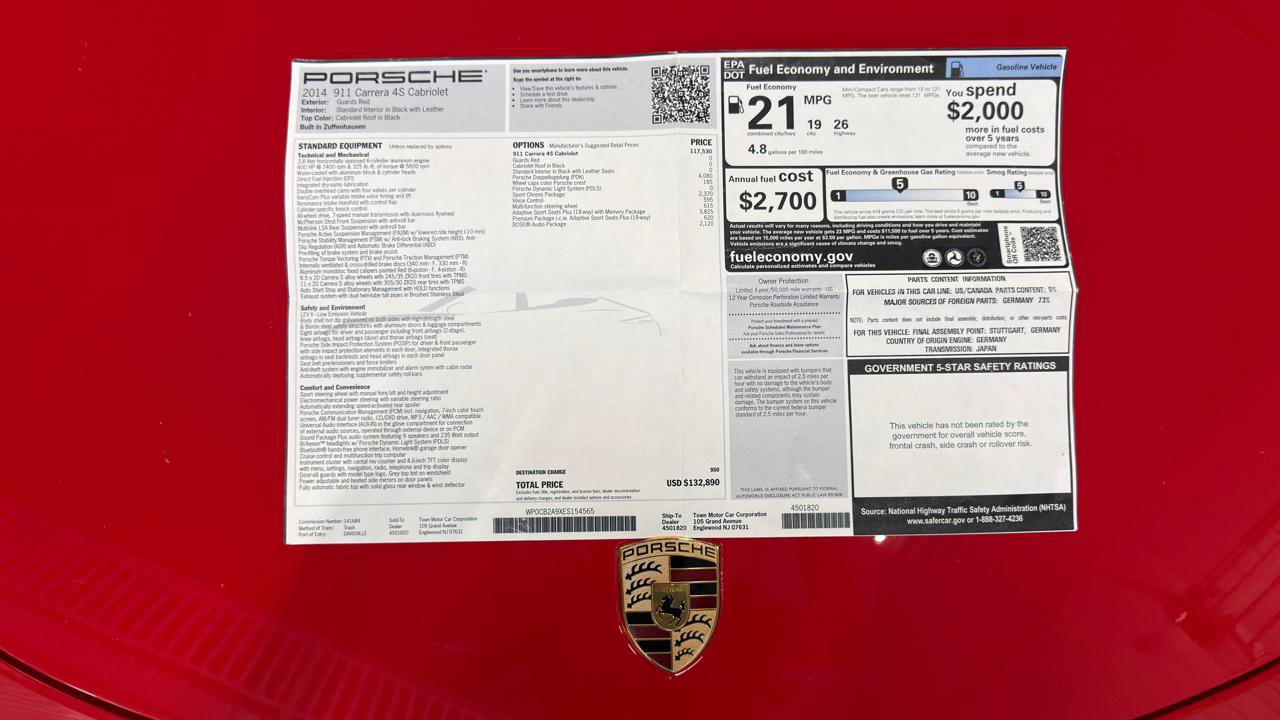 Used 2014 Porsche 911 Carrera 4S AWD/4WD image 60