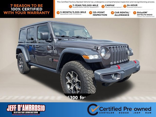 Certified 2021 Jeep Wrangler Unlimited Rubicon AWD/4WD image 1