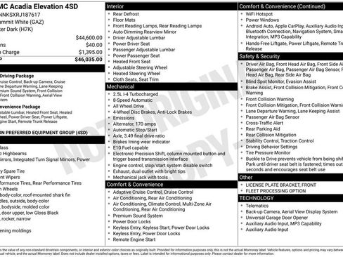 Used 2024 GMC Acadia Elevation AWD/4WD image 14