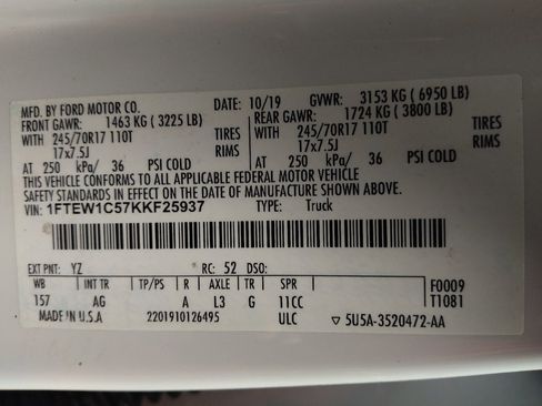 Used 2019 Ford F150 XL w/ Equipment Group 101A Mid RWD image 33