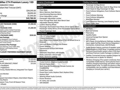 Used 2023 Cadillac CT4 Premium Luxury w/ Technology Package RWD image 24
