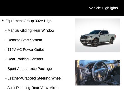 Certified 2023 Ford Ranger XLT w/ Equipment Group 302A High image 6