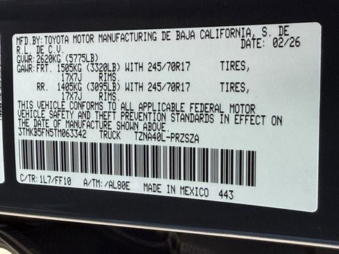 New 2026 Toyota Tacoma SR5 image 26