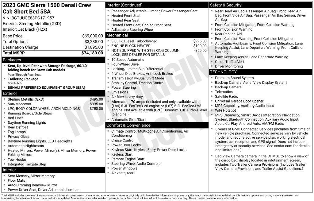 Used 2023 GMC Sierra 1500 Denali AWD/4WD image 33