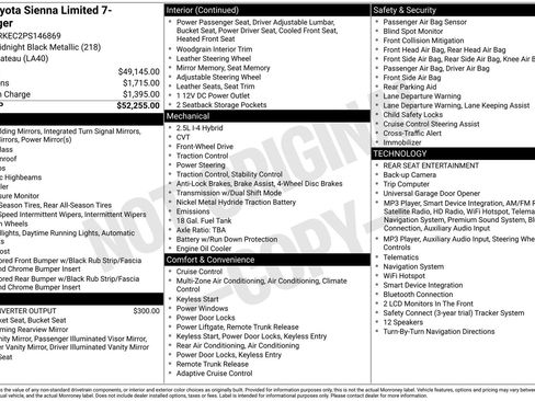Used 2023 Toyota Sienna Limited FWD image 9