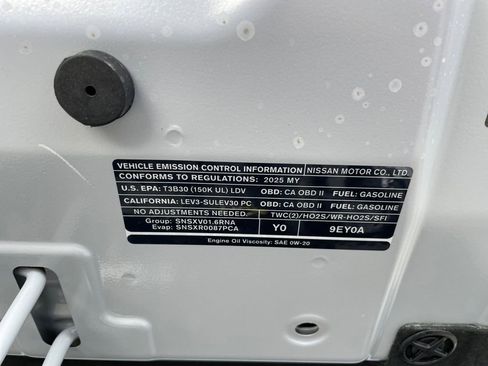 New 2025 Nissan Versa SV w/ Trunk Package image 33