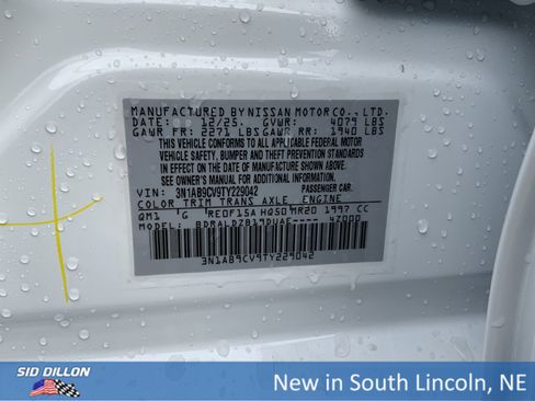 New 2026 Nissan Sentra SV w/ SV Convenience Package image 12