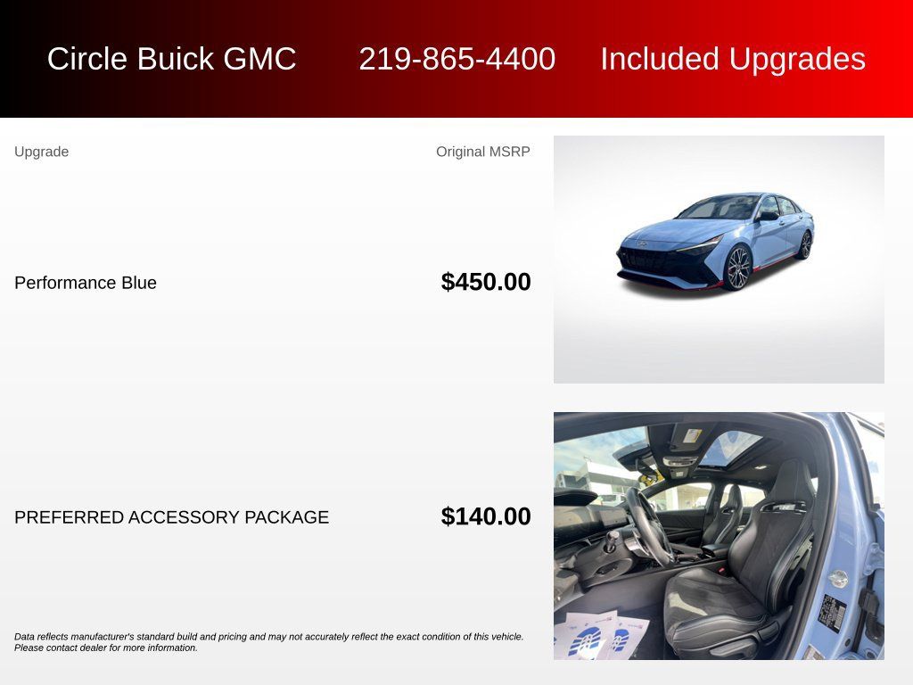 Used 2023 Hyundai Elantra N w/ Preferred Accessory Package FWD image 3