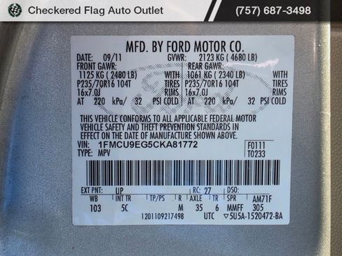 Used 2012 Ford Escape Limited image 22