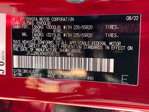 Certified 2022 Lexus RX 350L Luxury w/ Accessory Package (Z1) image 36