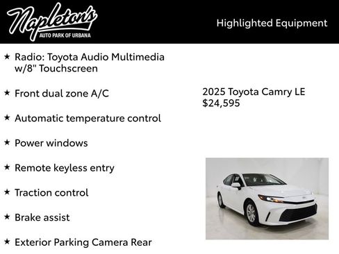 Certified 2025 Toyota Camry LE image 15