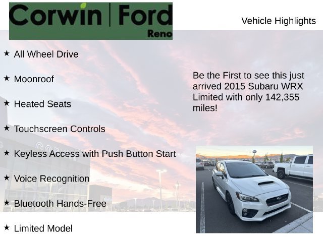 Used 2015 Subaru WRX Limited AWD/4WD image 4