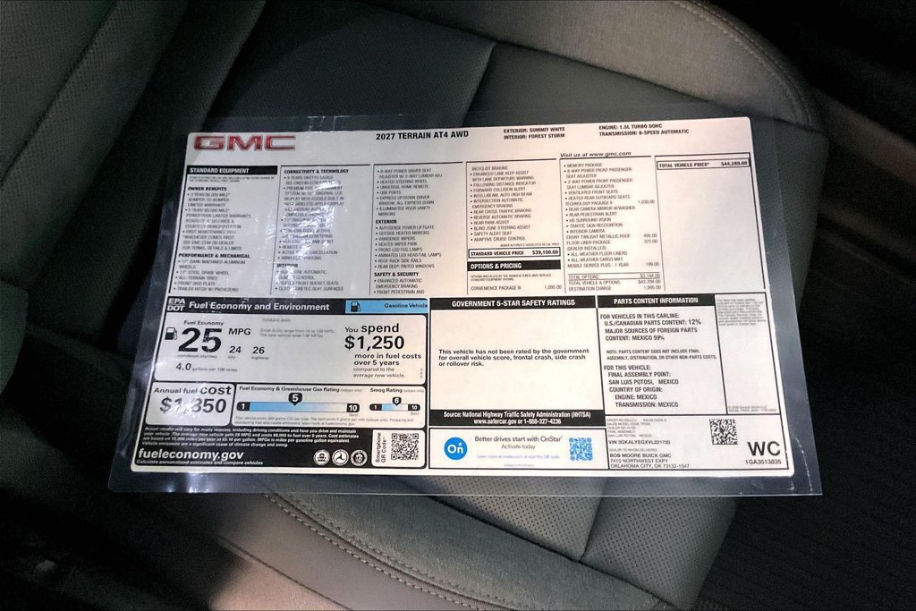 New 2027 GMC Terrain AT4 w/ Convenience Package III AWD/4WD image 13