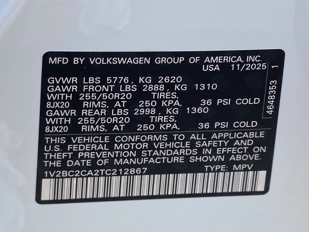 Used 2026 Volkswagen Atlas Cross Sport SEL AWD/4WD image 30