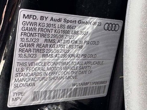 Used 2023 Audi RS Q8 w/ Black Optic Package AWD/4WD image 31