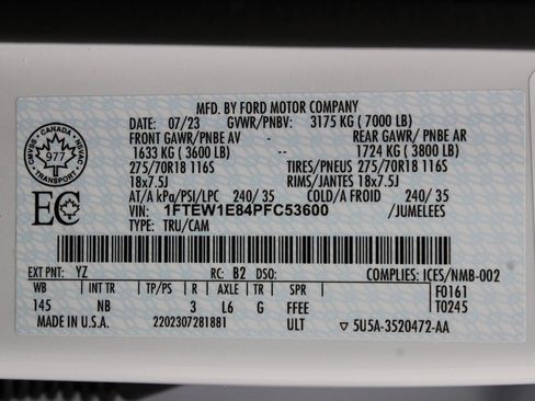 Used 2023 Ford F150 Tremor w/ Equipment Group 402A High image 78