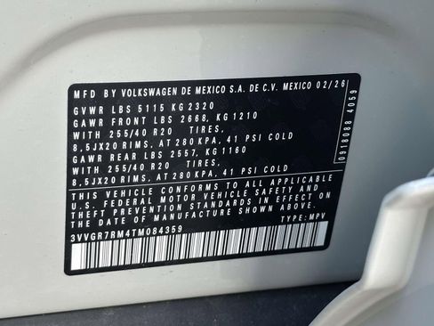 New 2026 Volkswagen Tiguan SE R-Line AWD/4WD image 16