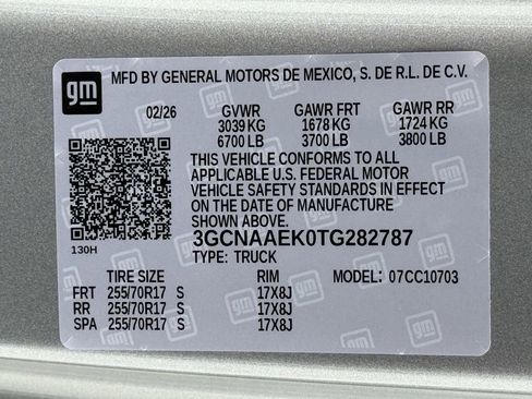 New 2026 Chevrolet Silverado 1500 W/T w/ WT Safety Package RWD image 21