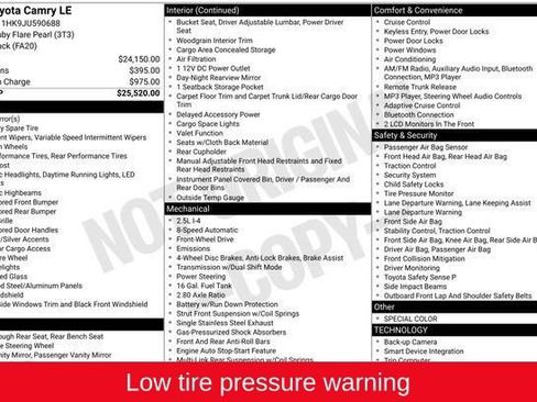 Used 2018 Toyota Camry LE image 5