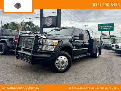 Used 2014 Ford F550 4x4 Crew Cab Super Duty w/ Lariat Interior Package