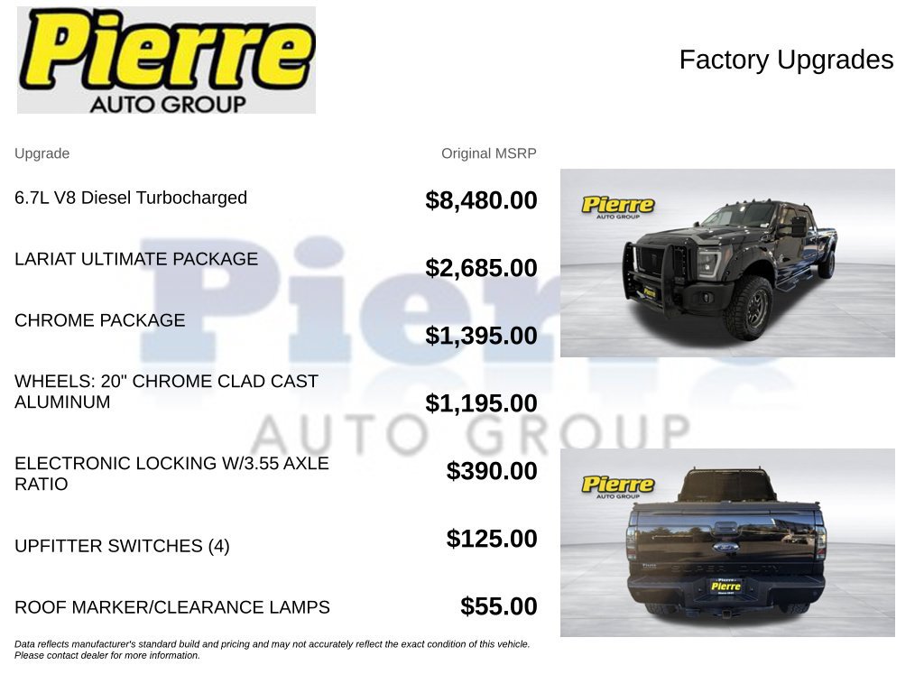Used 2016 Ford F350 Lariat w/ Lariat Ultimate Package AWD/4WD image 13
