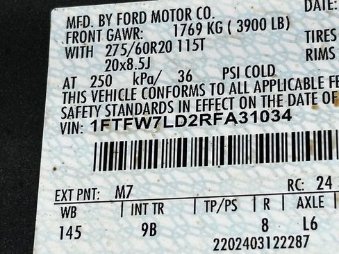 Used 2024 Ford F150 Platinum w/ Equipment Group 702A High image 51