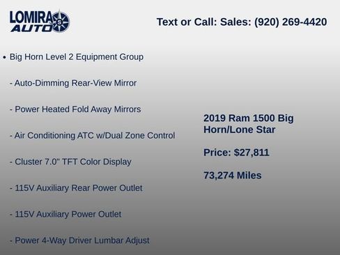 Used 2019 RAM 1500 Big Horn AWD/4WD image 7