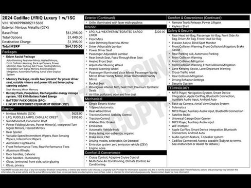 Certified 2024 Cadillac Lyriq Luxury RWD image 17