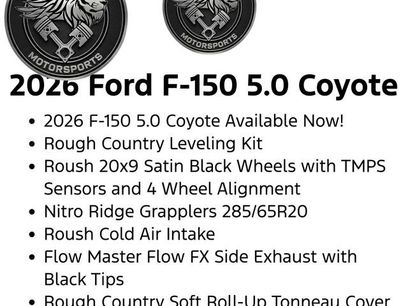 New 2026 Ford F150 XLT w/ XLT Black Appearance Package