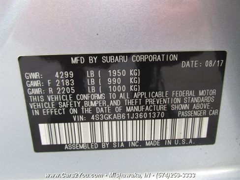 Used 2018 Subaru Impreza 2.0i Premium image 30