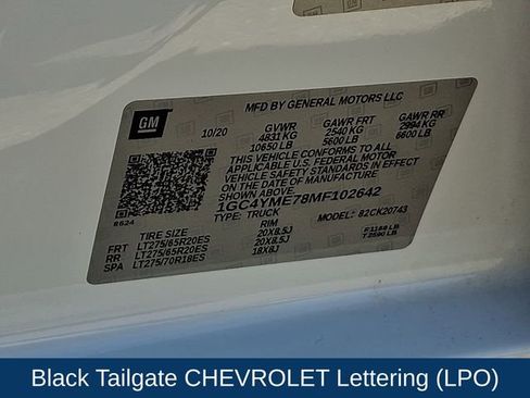Used 2021 Chevrolet Silverado 2500 Custom w/ Custom Value Package AWD/4WD image 30
