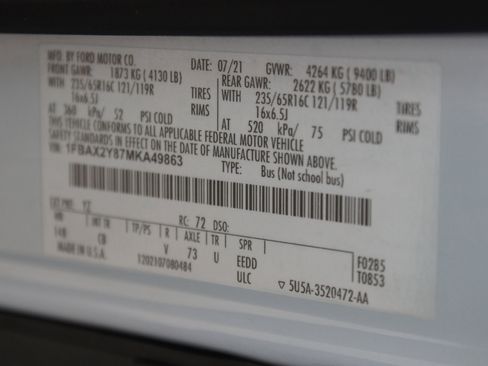 Used 2021 Ford Transit 350 XLT image 23