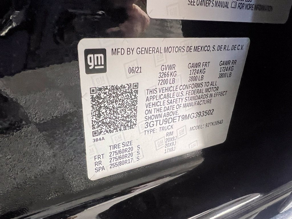 Certified 2021 GMC Sierra 1500 SLT AWD/4WD image 37