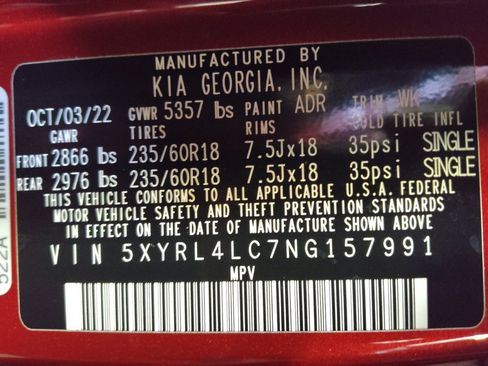 Used 2022 Kia Sorento S w/ Panoramic Sunroof Package FWD image 33