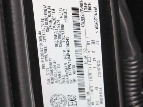 Used 2023 Ford F150 Lariat w/ Equipment Group 502A High AWD/4WD image 35