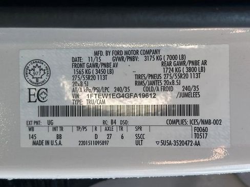 Used 2016 Ford F150 Platinum image 18