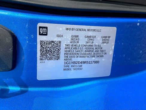 Certified 2024 Chevrolet Corvette Stingray Preferred Cpe image 35