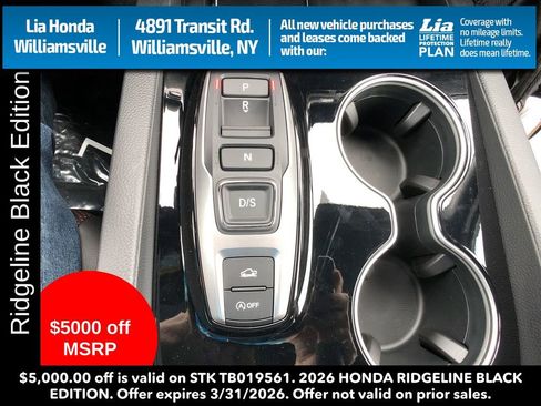 New 2026 Honda Ridgeline Black Edition image 23